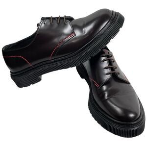 Adieu Paris Type 103 Black Leather Stitched Creeper Derby Shoes Men’s Size 10